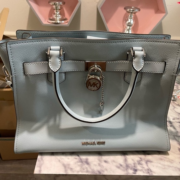 Michael Kors Sky Blue Satchel - Picture 5 of 12